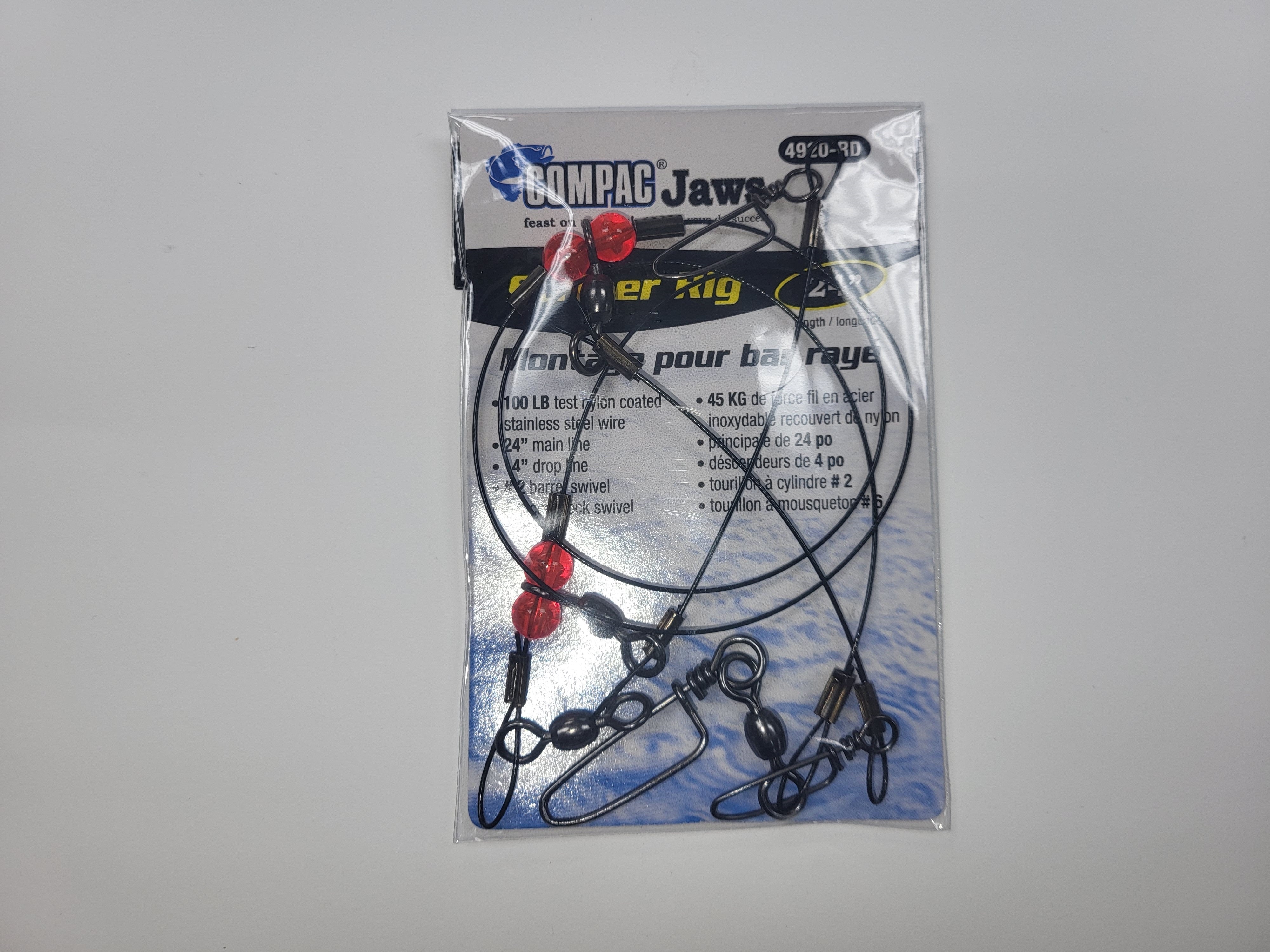 R&R Tackle - RGF3 FLUOROCARBON BAIT RIG - 8 (SIZE 3) HOOKS WITH 4